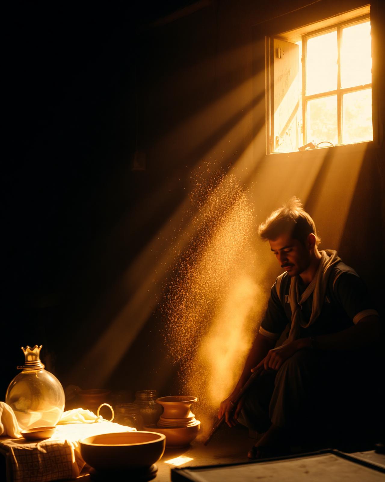 Indian artisan workshop